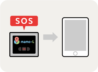 緊急時はSOSボタン